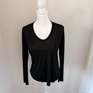 Vince Long Sleeve T-shirt black Medium